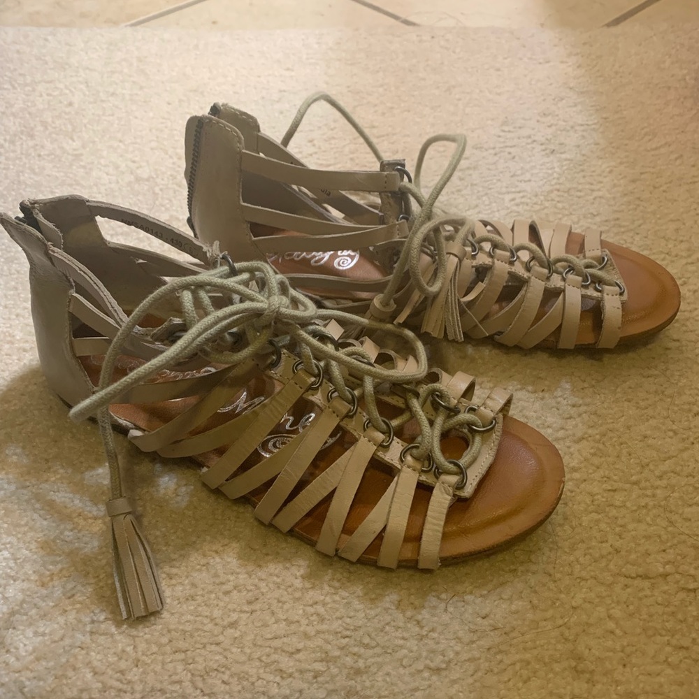 Tan Naughty Monkey Sandals 8